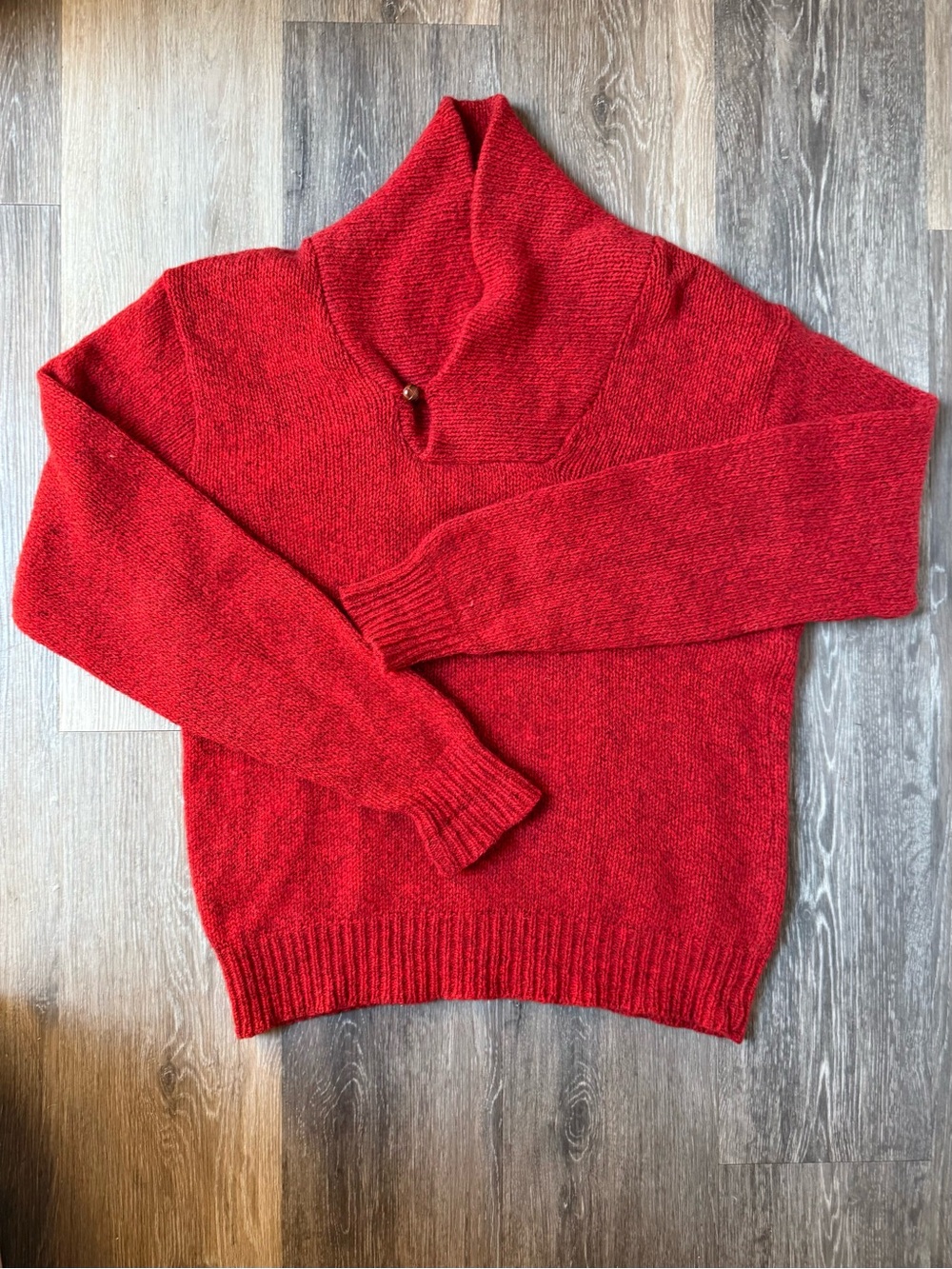 Vintage Wool L.L. Bean Red Men’s Turtleneck Sweater
